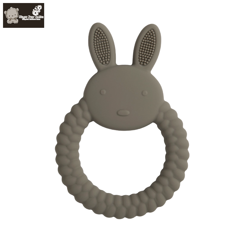 Silicone Teether Toy for Babies - Healthy Cartoon Rabbit Design - Food Grade - 0-3 Years