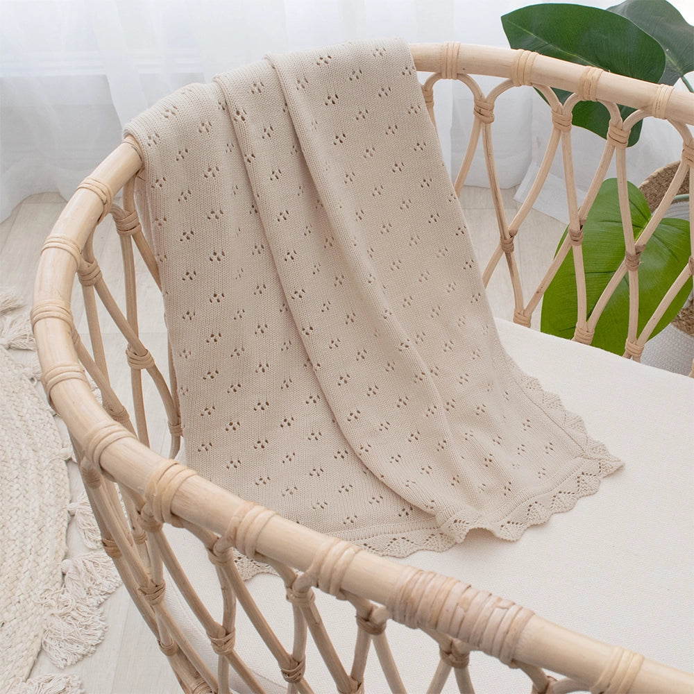 Bamboo/Cotton Heirloom Baby Blankets