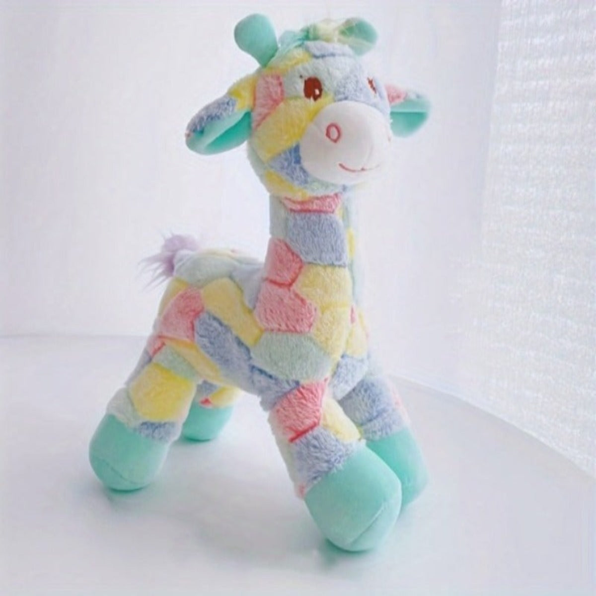 Sweet Colourful Giraffe Design Plush Toy