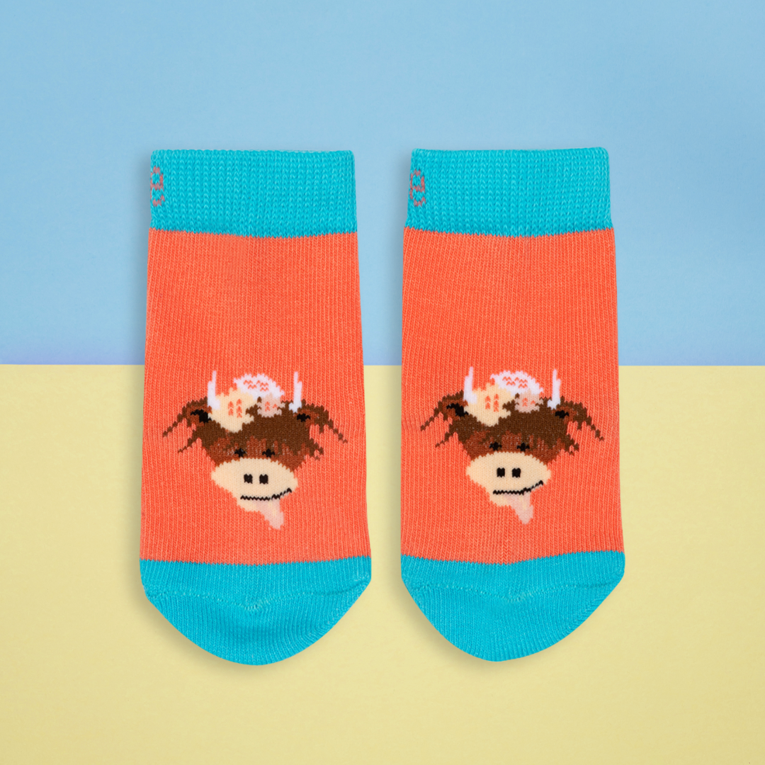 Bonnie Highland Children's Cow Socks