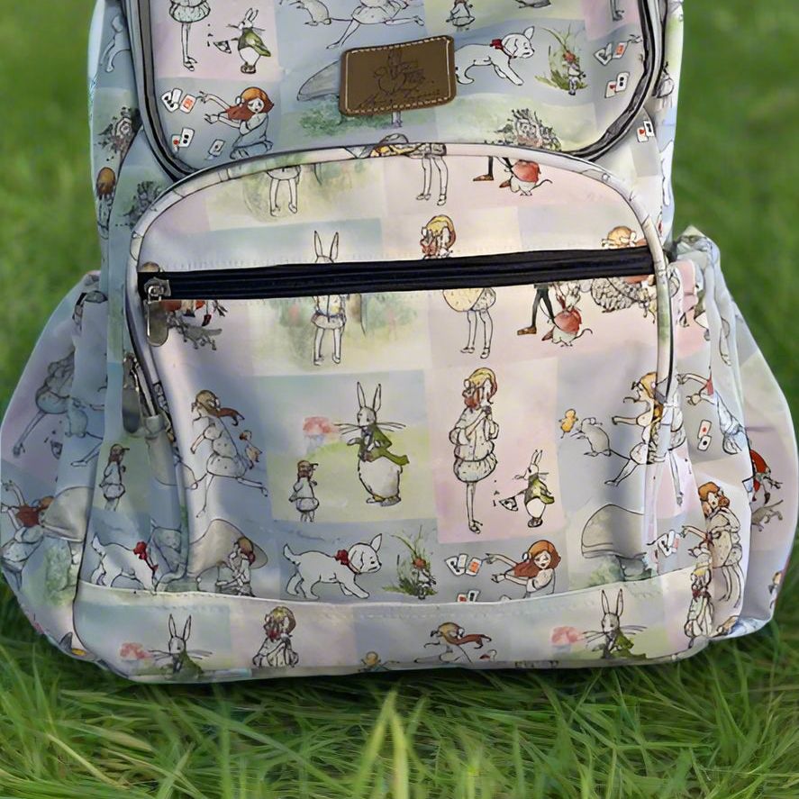 Alice In Wonderland Canvas Baby Backpack