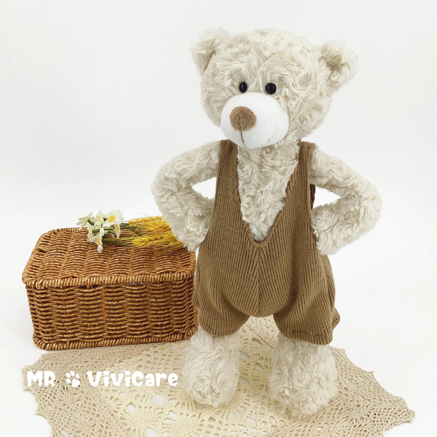 The Perfect Cuddly Companion - 34CM Plush Teddy Bear for Kids & Babies!