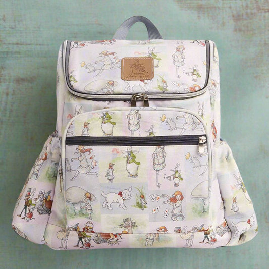 Alice In Wonderland Canvas Baby Backpack