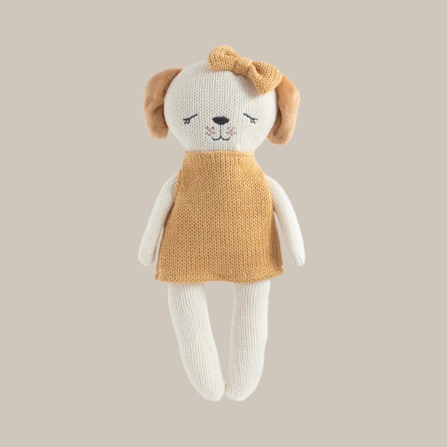 Paula the Puppy - Premium Knitted Baby Toy | Soft
