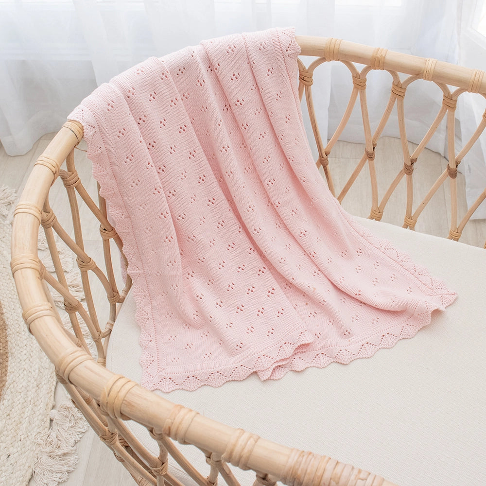 Bamboo/Cotton Heirloom Baby Blankets
