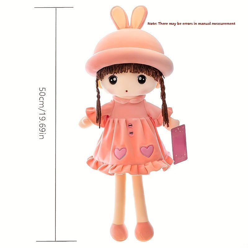 Super Cute Bunny Eared Hat Plush Rag Doll