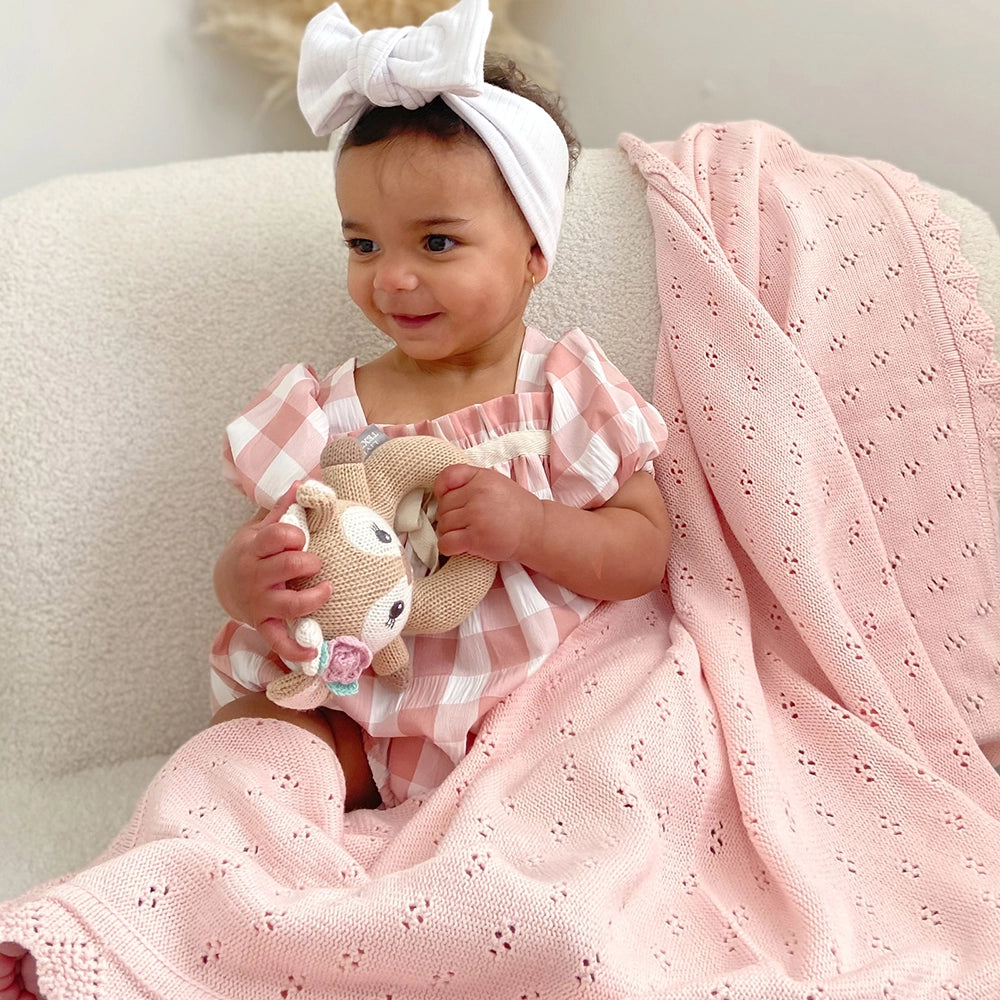 Bamboo/Cotton Heirloom Baby Blankets