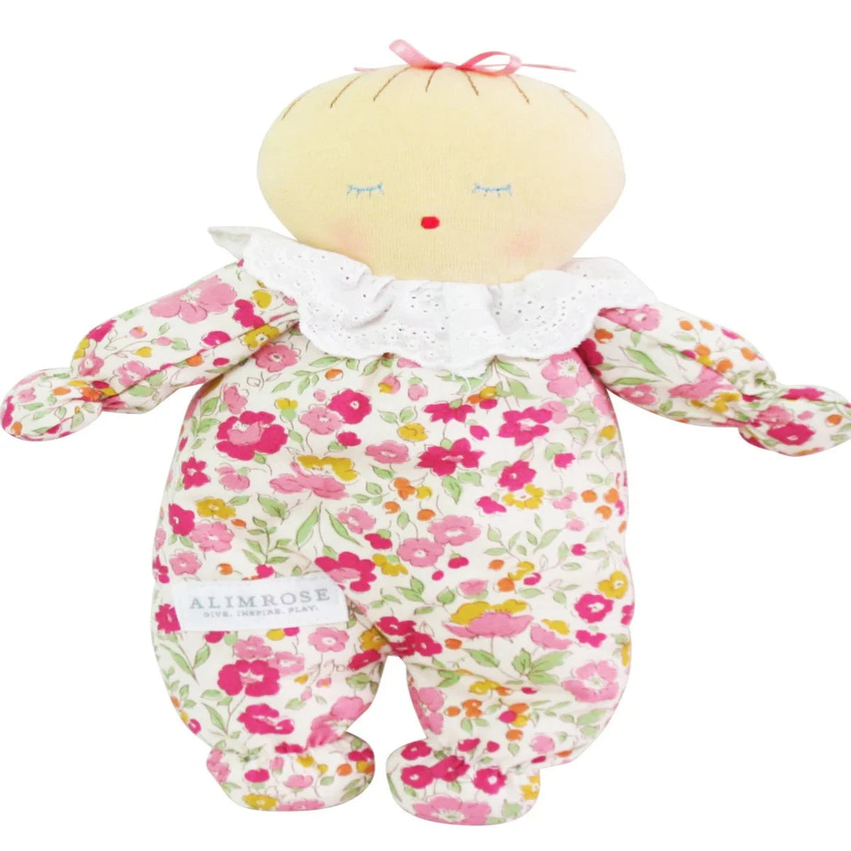 Alimrose Asleep/ Awake Baby Doll -  24cm Rose Garden