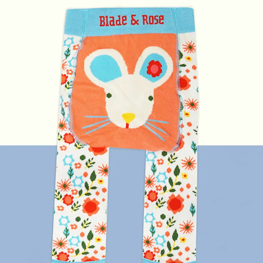 Adorable baby leggings from Maura the Mouse collection.