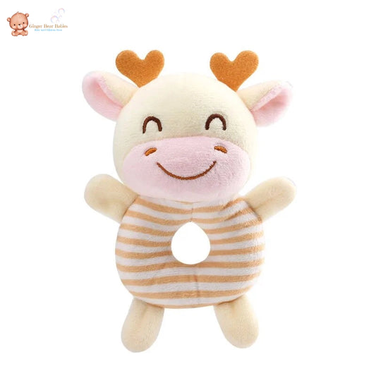 Plush Infant Animal Rattle