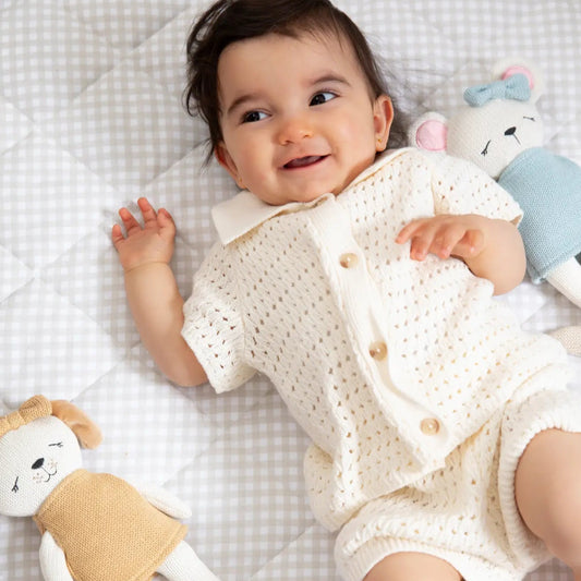 Paula the Puppy – Premium Cotton Knit Baby Toy