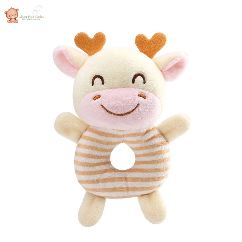 Plush Infant Animal Rattle