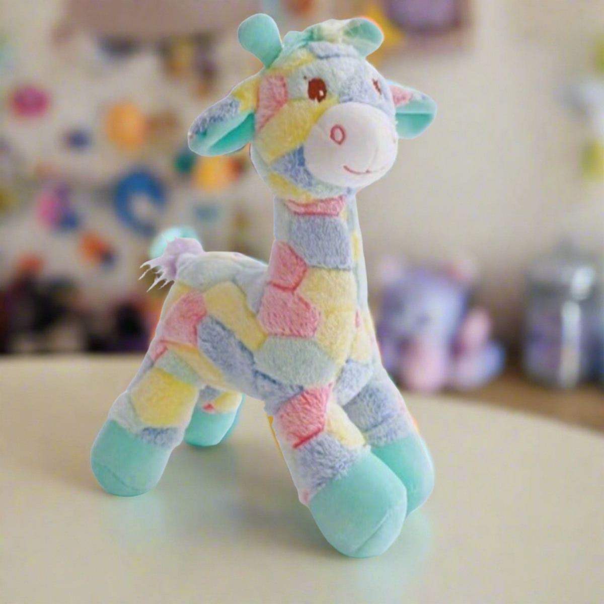 Sweet Colourful Giraffe Design Plush Toy