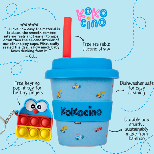 Eco-Friendly Babyccino Cup with Pop-It Toy