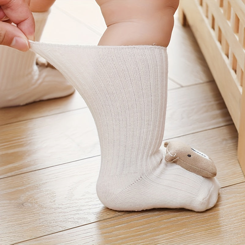 Cute Cartoon Bear Cotton Non-slip Baby Socks