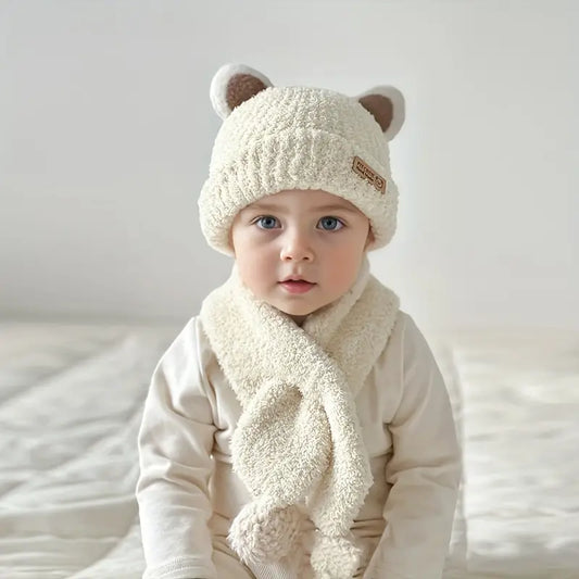 Sweet Soft and Warm Knitted Toddler Beanie