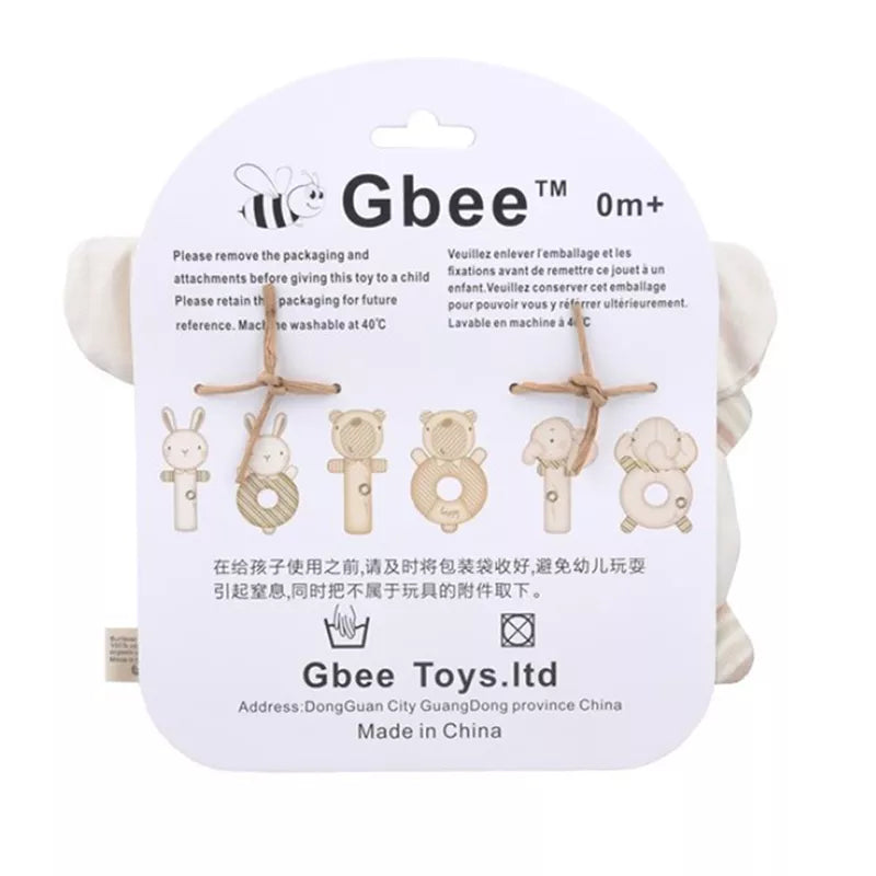 Soft Rabbit and Elephant Baby Rattle's