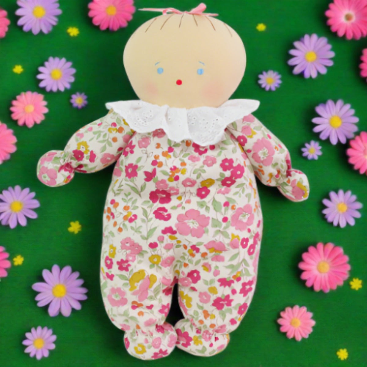 Alimrose Asleep/ Awake Baby Doll -  24cm Rose Garden