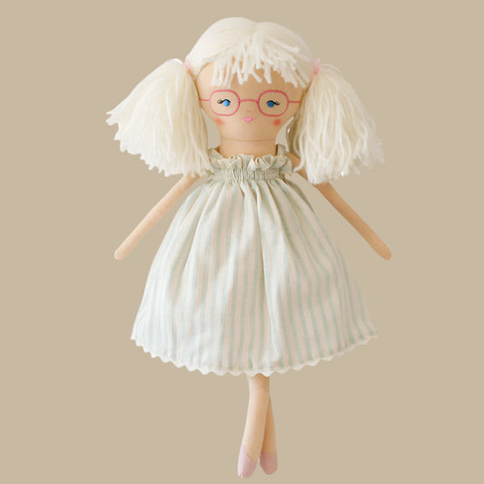 Alimrose Sweet Jesse - Sage Stripe dress - 45cm