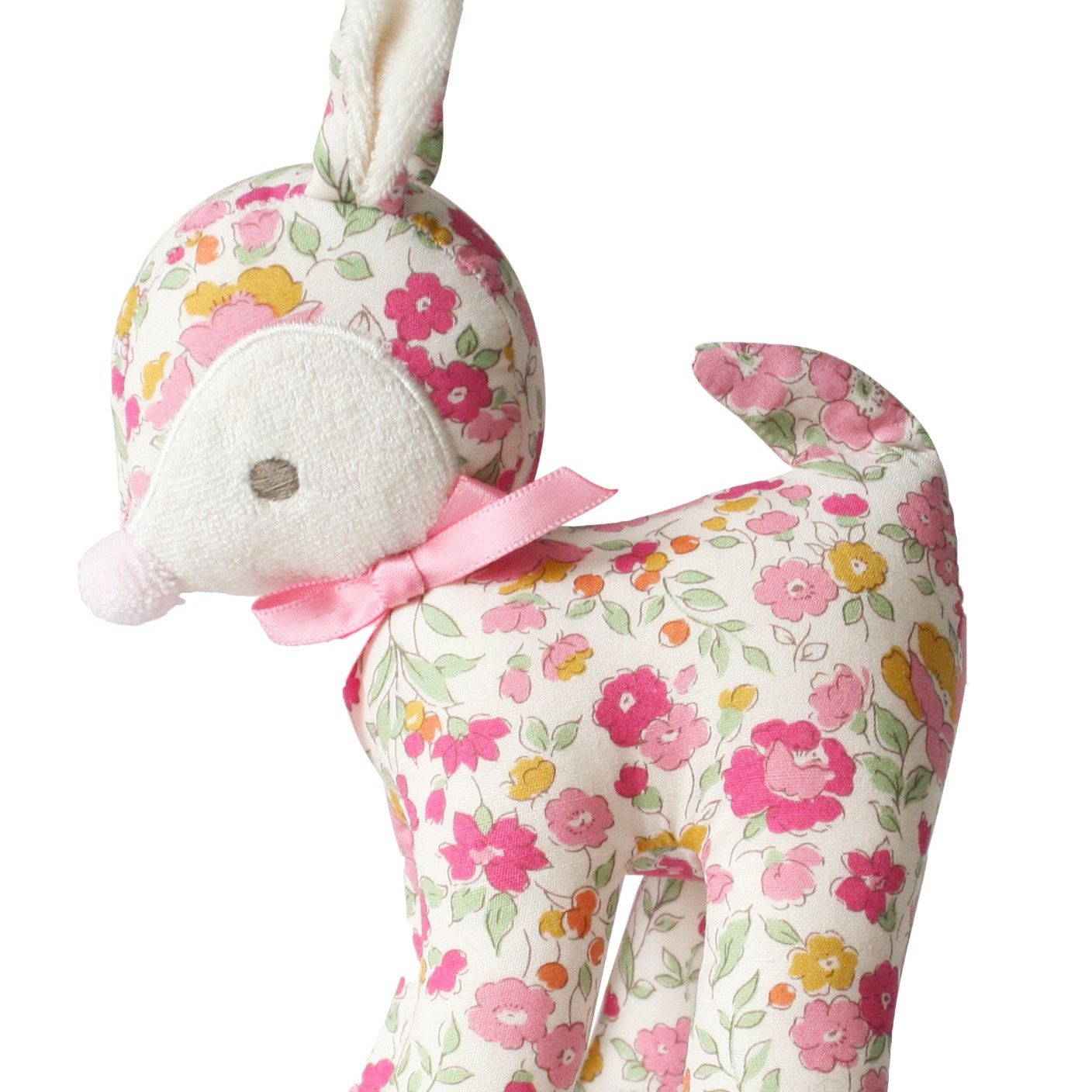 Alimrose Baby Deer Rattle - 16cm - Rose Garden