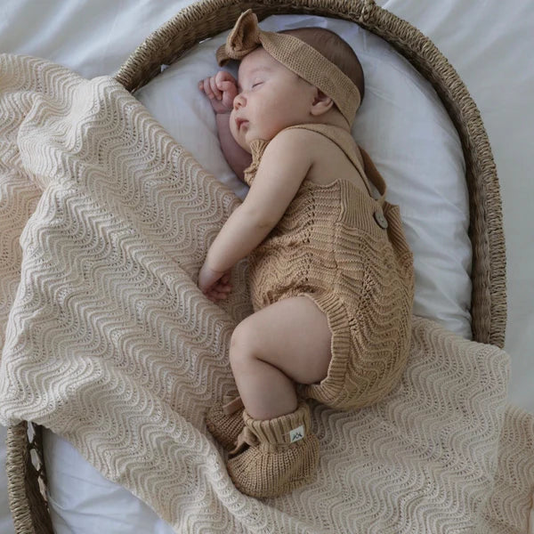 Textured Knitted New Born Baby Booties