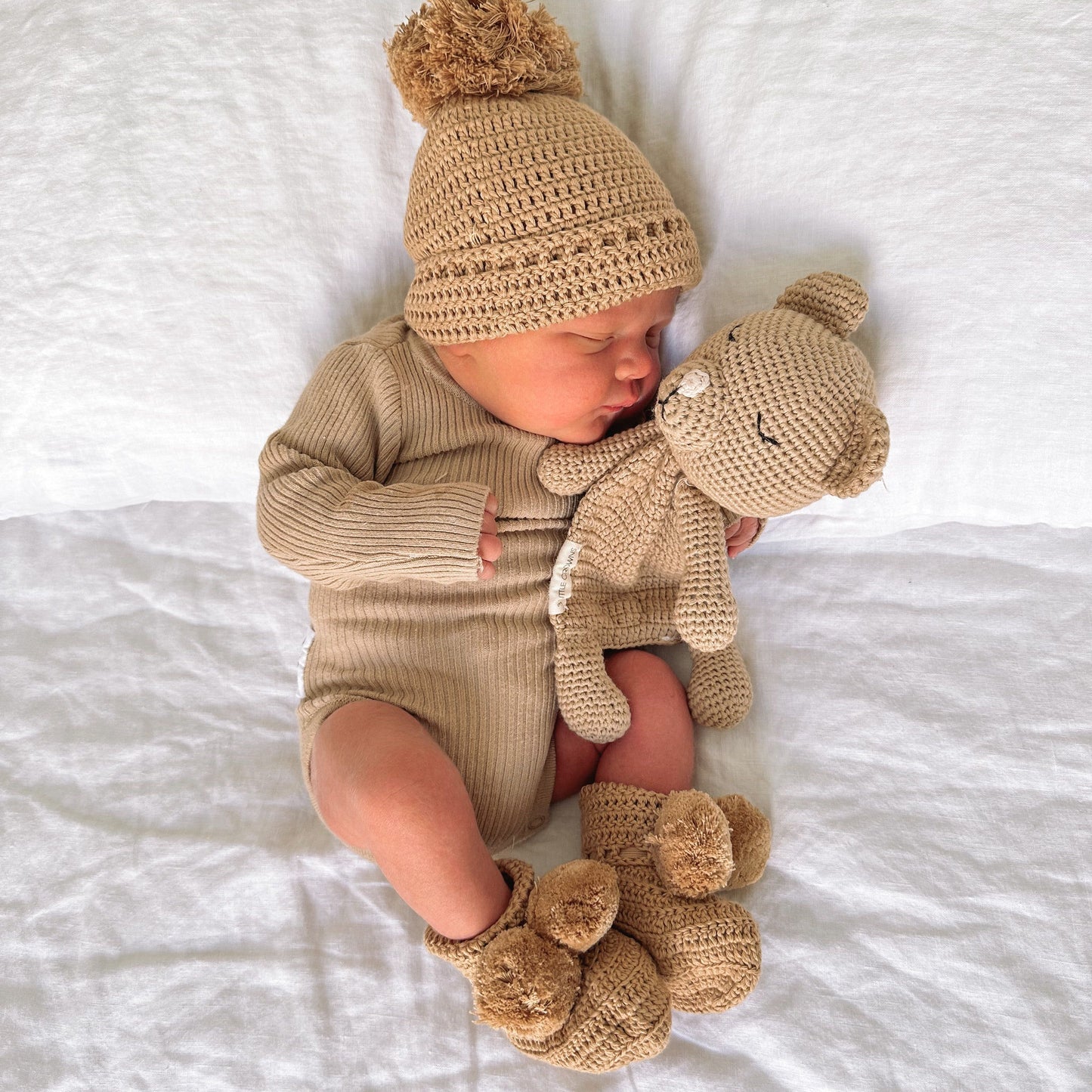 Newborn Textured Knitted Body Suit - Beautifully Soft