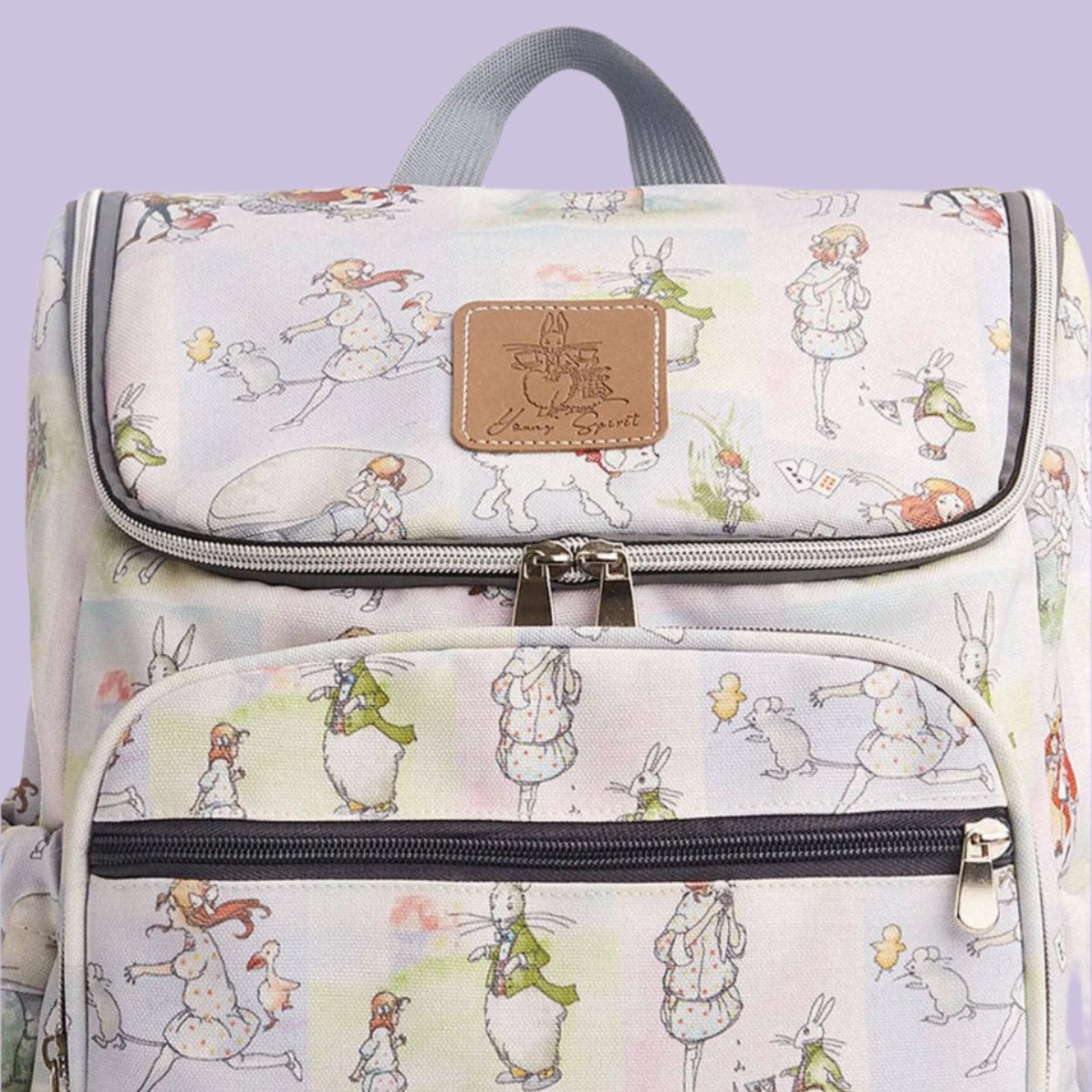 Alice In Wonderland Canvas Baby Backpack