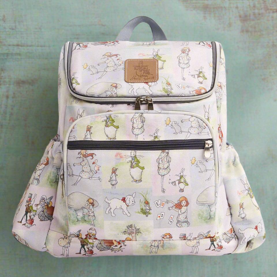 Alice In Wonderland Canvas Baby Backpack