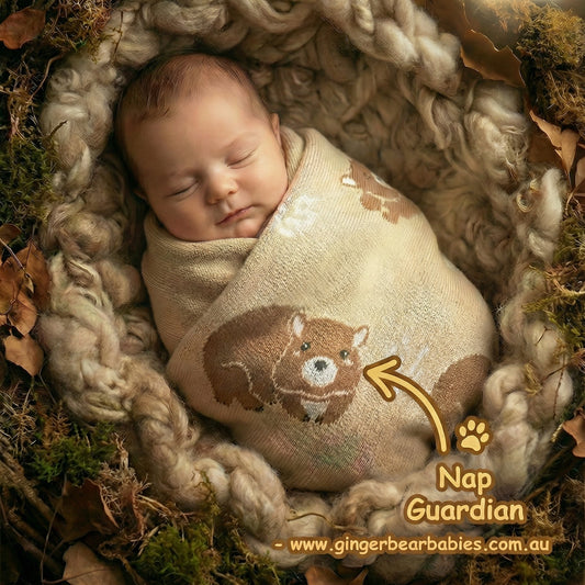 Australiana Baby Blanket - Wombat -100% Cotton
