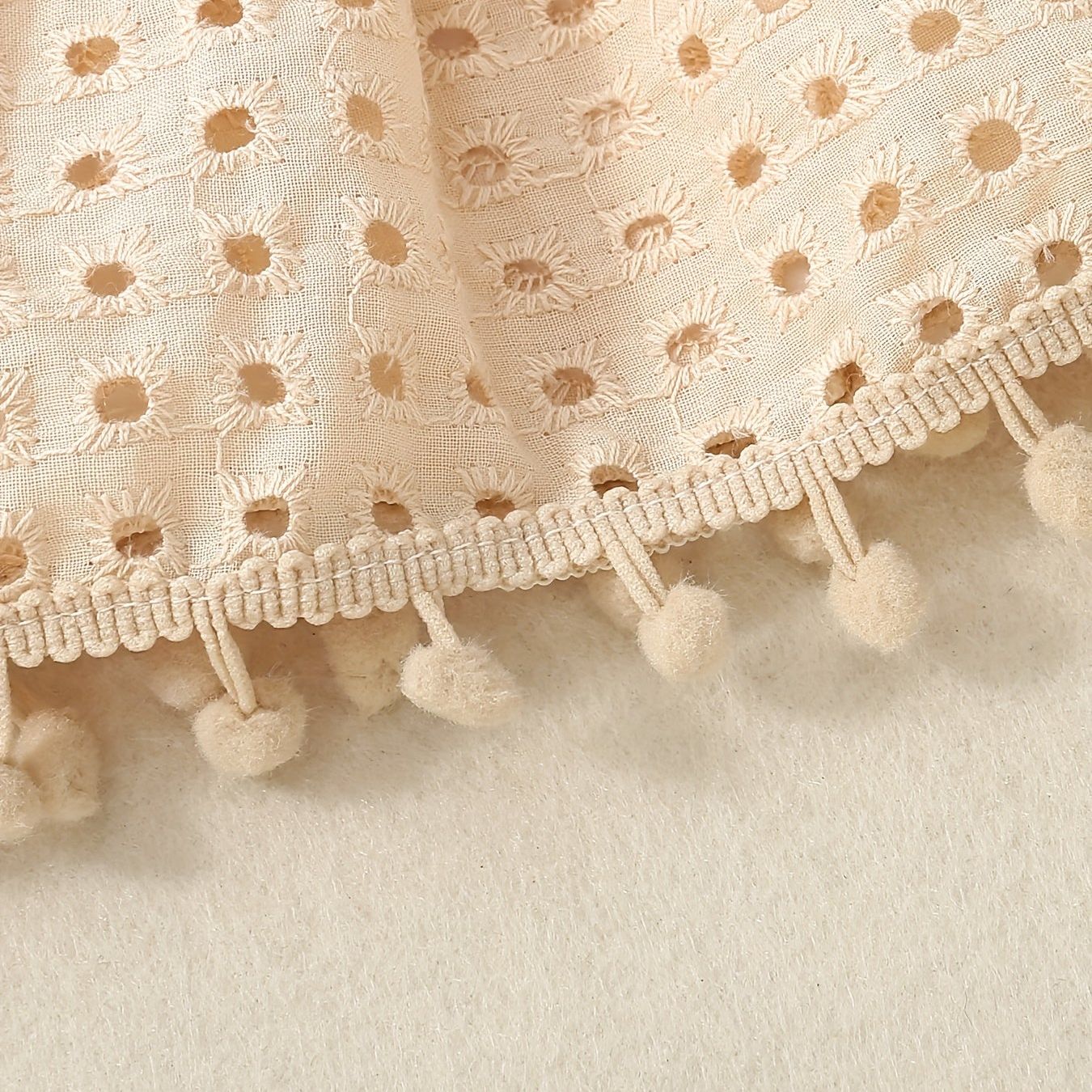 Cotton Eyelet Pattern Baby Summer Two-piece Set