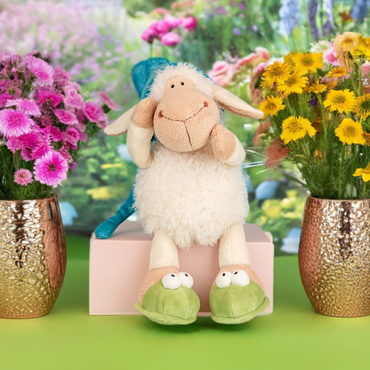 Adorable Soft Little Sheep with Cap Toy