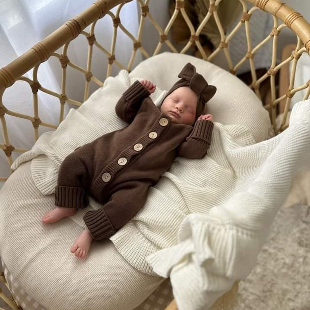 Newborn Knitted Romper