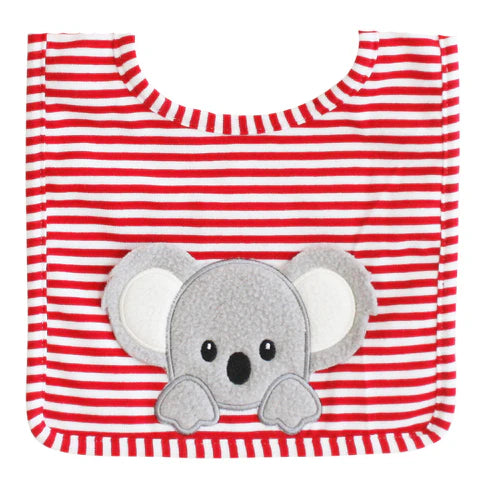 Cute Baby Koala Bib -  Red