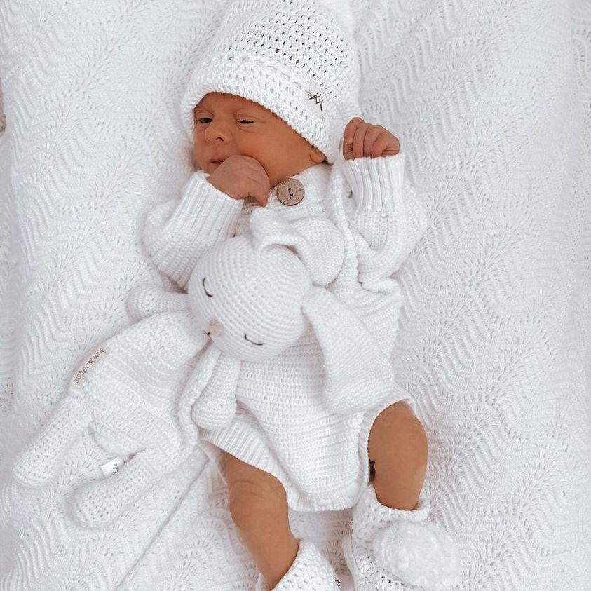 Newborn Textured Knitted Body Suit - Beautifully Soft