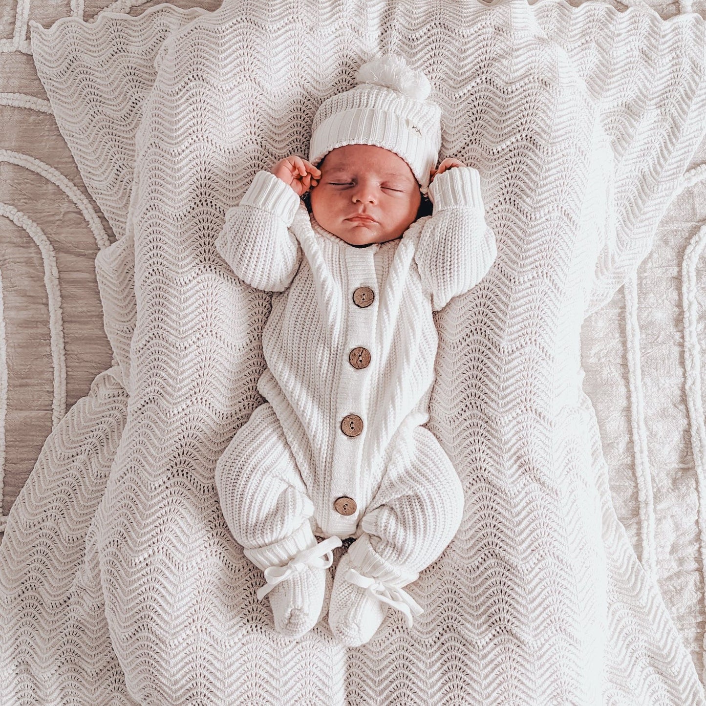 Newborn Knitted Romper